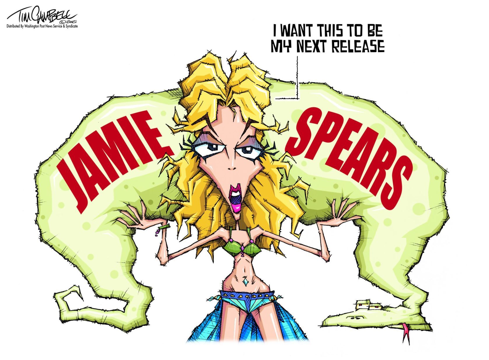 Tim Campbell cartoon